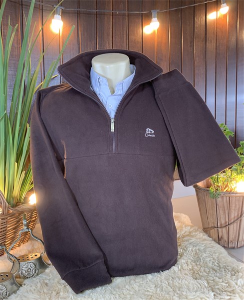 Casaco de Soft - Marrom - ADULTO Masculino