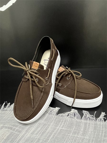 Mocassim em tecido - LOURO - Sola Alta