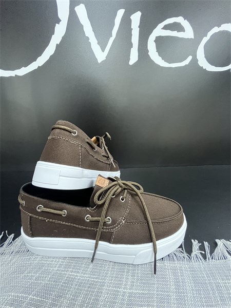 Mocassim em tecido - LOURO - Sola Alta