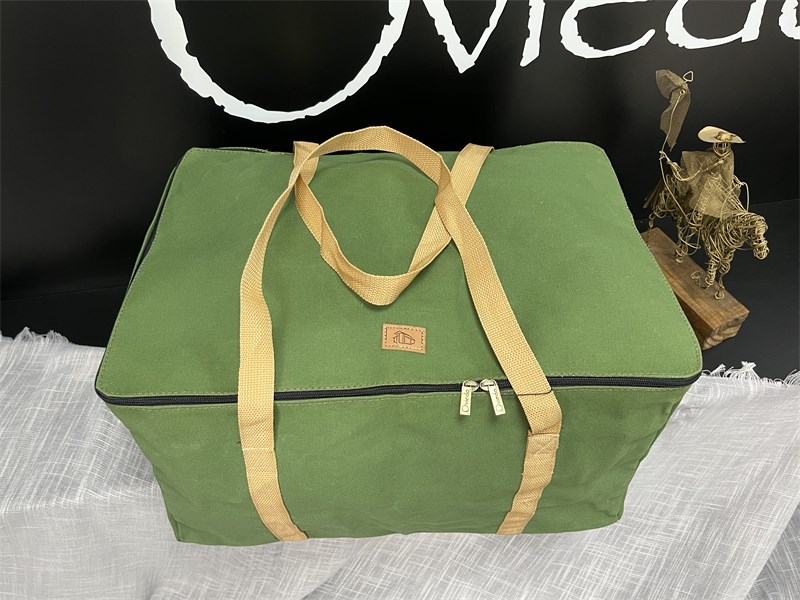 Mala de Arreio - Média - 0,57x0,45x0,30 - Verde/Dourado