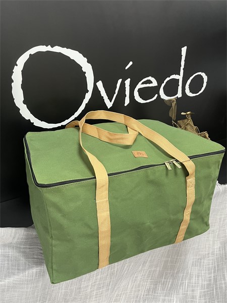 Mala de Arreio - Média - 0,57x0,45x0,30 - Verde/Dourado