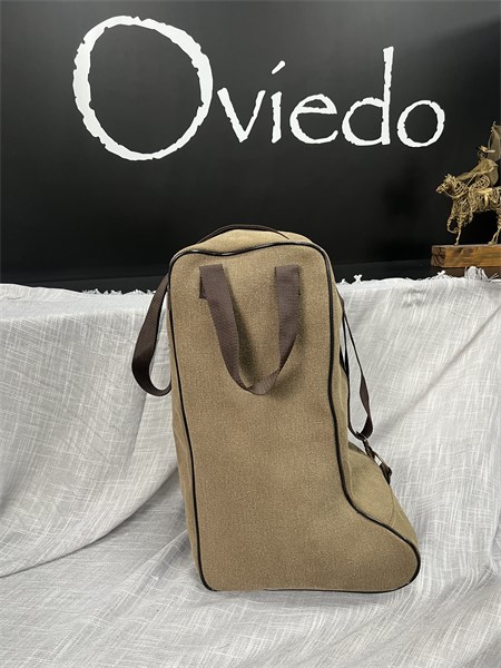 Porta Botas em Lona Grão de Arroz - Marrom/Marrom