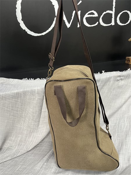 Porta Botas em Lona Grão de Arroz - Marrom/Marrom