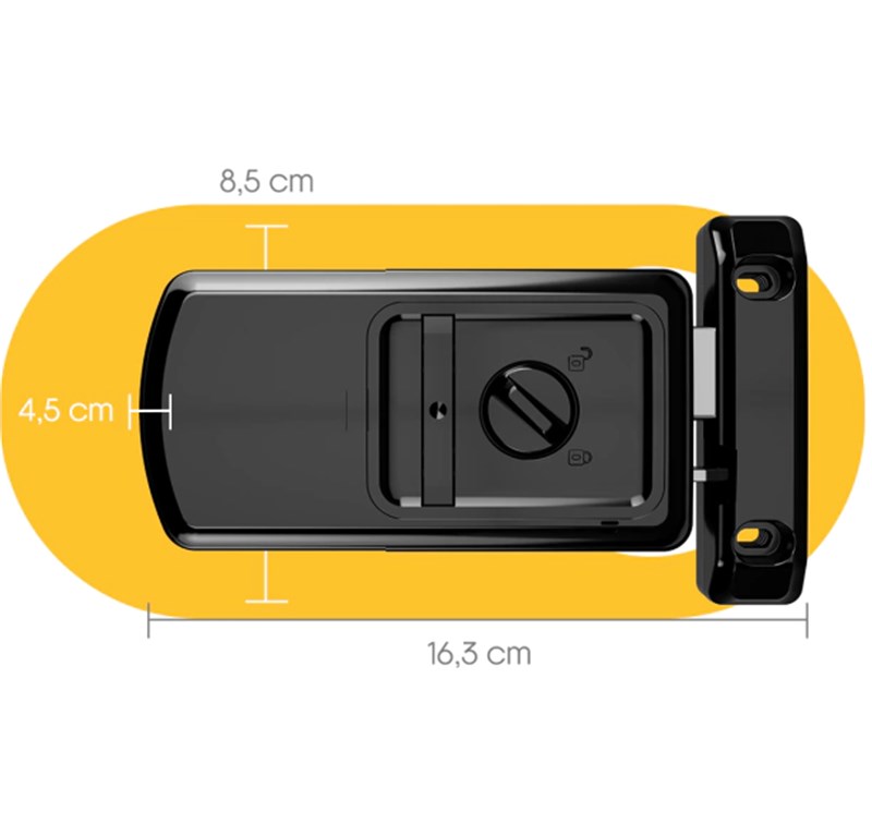 FECHADURA SEM FIO SMART X3 BIO