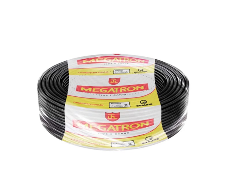 CABO FLEXIVEL 750V 4MM PRETO - METRO