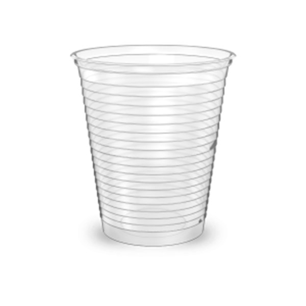 COPO AGUA 180ML TRANSPARENTE HAPPY  CX 2500 UN