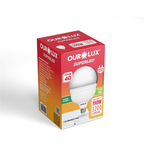 LAMPADA OUROLUX LED BIVOLT ALTA POTENCIA 40W 6500K