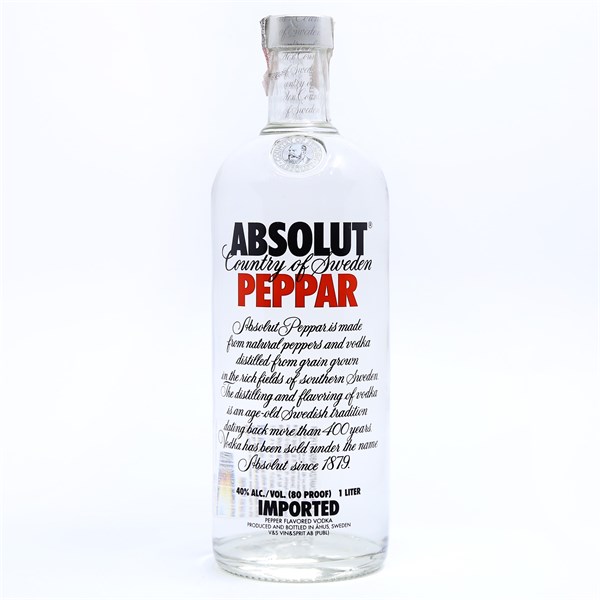 VODKA ABSOLUT PEPPAR 1L