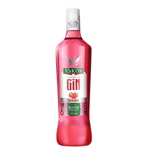 GIN ASKOV MORANGO 900 ML UNI