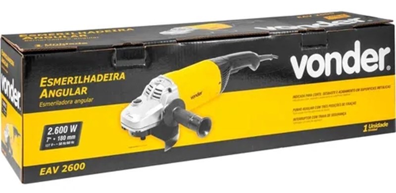 ESMERILHADEIRA ANGULAR 7 180mm  2600W  220V VONDER