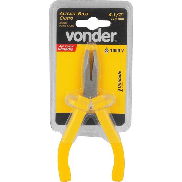 ALICATE BICO CHATO 4.1/2 1000V VONDER