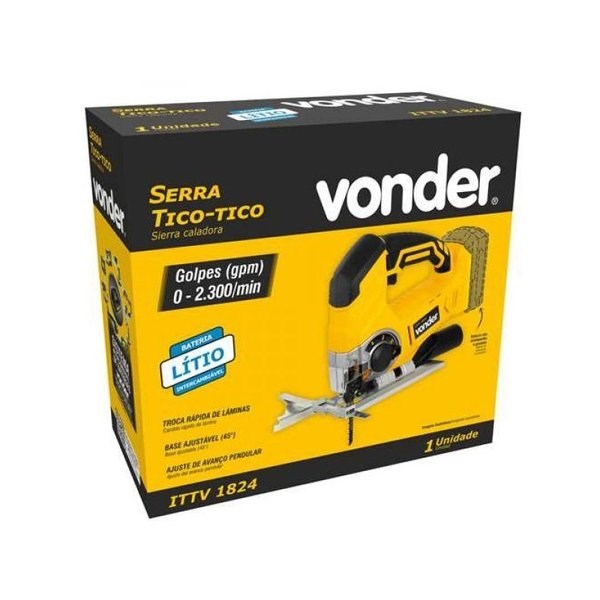 SERRA TICO TICO 18V ITTV1824 S/BAT S/CAR. VONDER