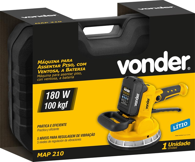 MAQUINA ASSENTAR PISO BAT 20V MAP210 VONDER 60.01.210.000