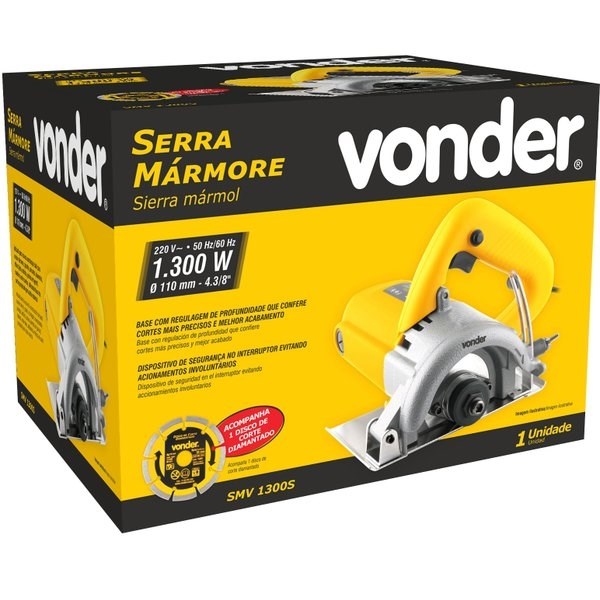 SERRA MARMORE 1300W 220V SMV 1300 C/DISCO VONDER