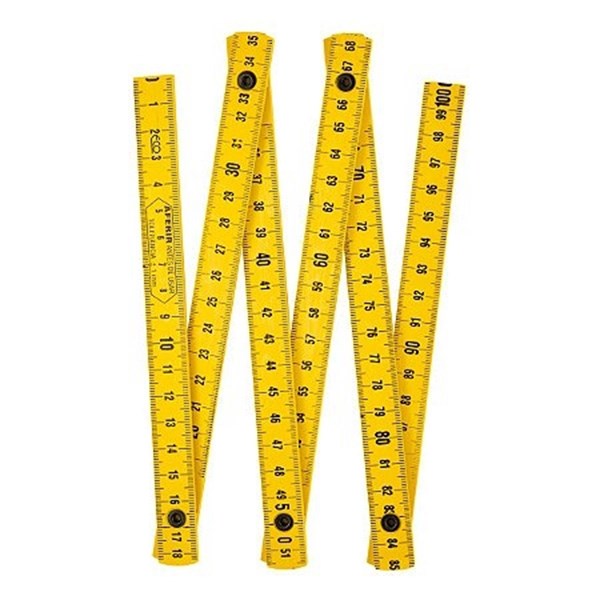 METRO PLASTICO DUPLO AMARELO 2 MT