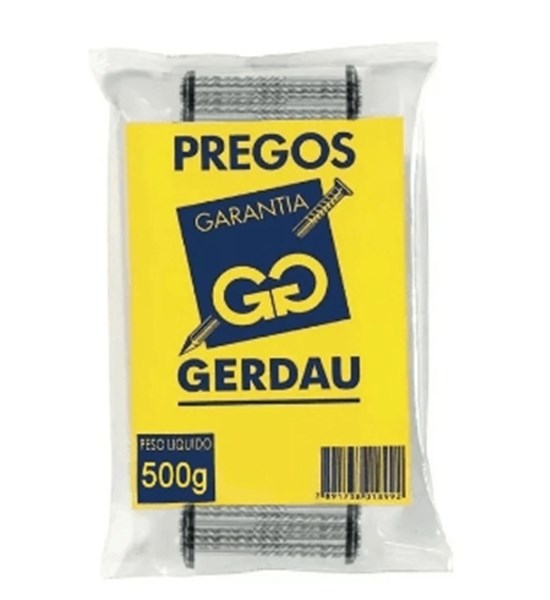 PREGO 18 X 27 TELHEIRO 500 G GERDAU