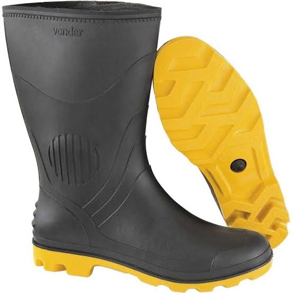 BOTA 36 PVC CN MEDIO S/ FORRO PT/AM