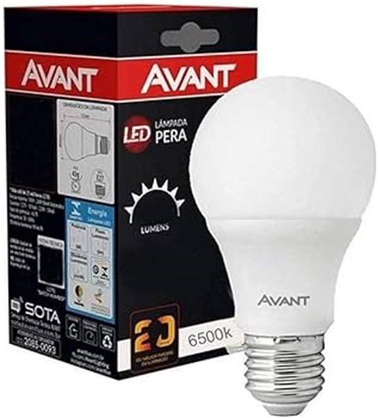 LAMPADA LED BIVOLT 9W 6500K 810LM  AVANT