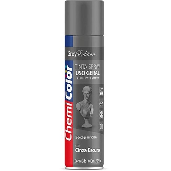 SPRAY CINZA ESCURO CHEMICOLOR 400 ML