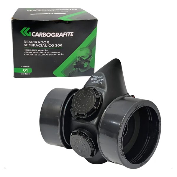 RESPIRADOR SEMI FACIAL CG 306 CARBOGRAFITE