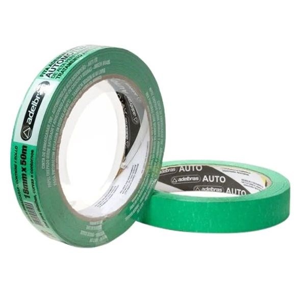 FITA CREPE 18 X 50 VERDE 766 ANTI UV - AUTO. ADELBRAS