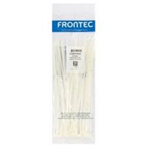 ABRAC NYLON BRANCA 2.50MM X 100MM 100PÇ FRONTEC