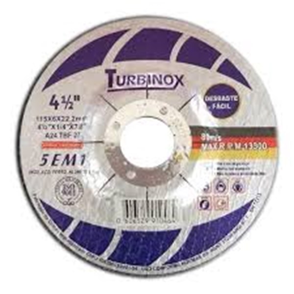 DISCO DESBASTE 4.1/2 X 1/4 X 7/8 TURBINOX