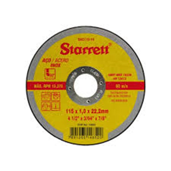DISCO CORTE 4.1/2 X 1.00 X 7/8  STARRETT