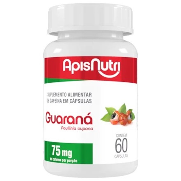 GUARANA 60CAPS 75MG APISNUTRI