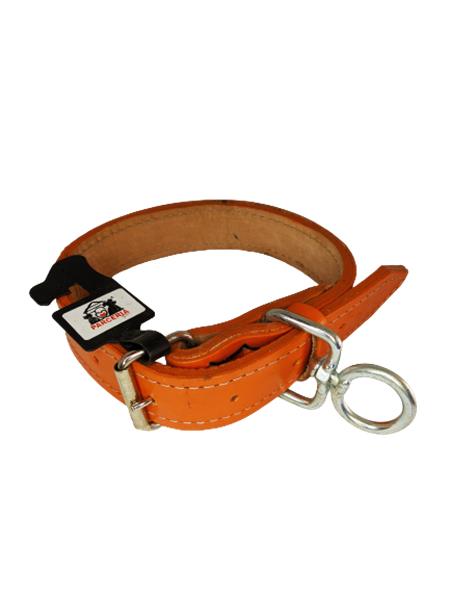 COLEIRA COURO DUPLA C/DIST. 70