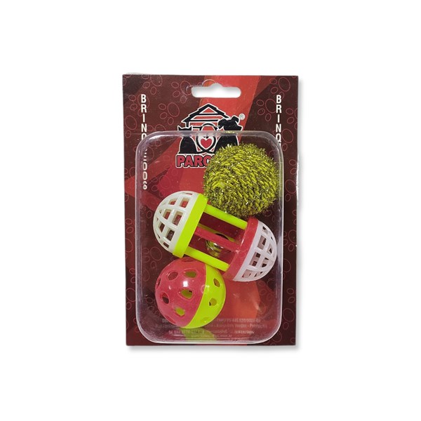 KIT BRINQUEDO P/ GATO BALLS SINO BLISTER 3 UN