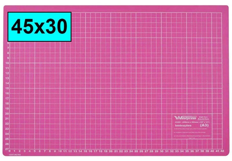 BASE PARA CORTE PARA SCRAP A3 - 30*45*3 - ROSA