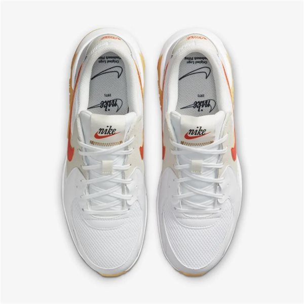 TENIS NIKE AIR MAX EXCEE S50 DJ2000-100 BRANCO/LARANJA
