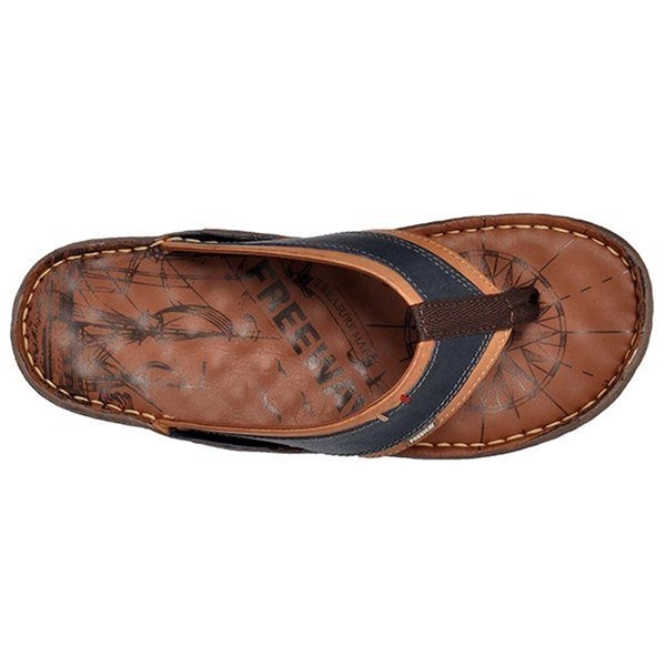 CHINELO FREEWAY KAWAI 3404 COBALTO/CARAMELO