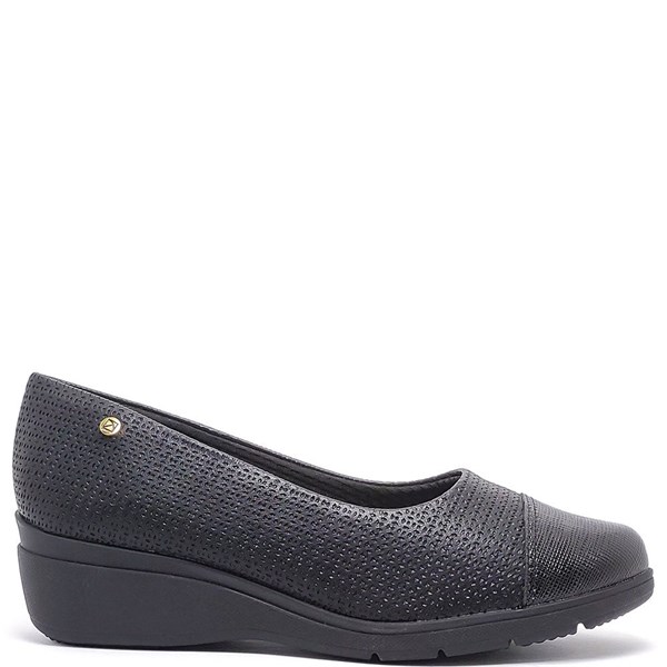 SAPATO PICCADILLY 117104 ANABELA/PRETO
