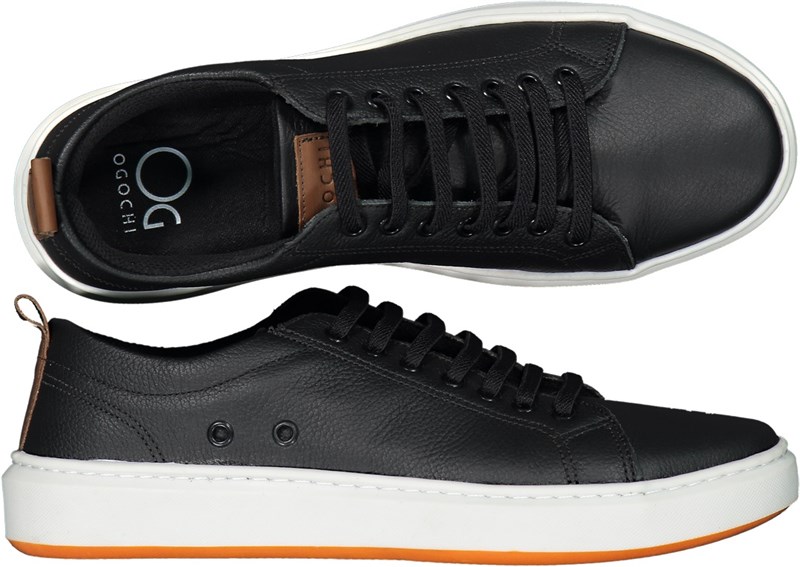 SAPATENIS OGOCHI LEATHER 04751 PRETO