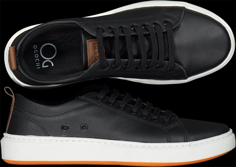 SAPATENIS OGOCHI LEATHER 04751 PRETO