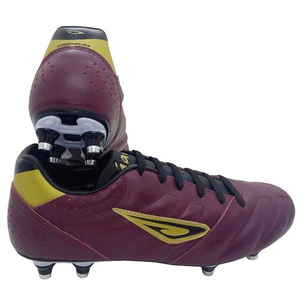 CHUTEIRA BUMMER CAMPO PREMIUM 8 TRAVAS BORDO/DOURADO	