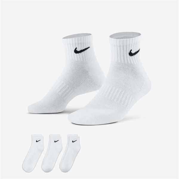 MEIA NIKE TRIPACK EVERYDAY ANKLE SX7667-100 BRANCO