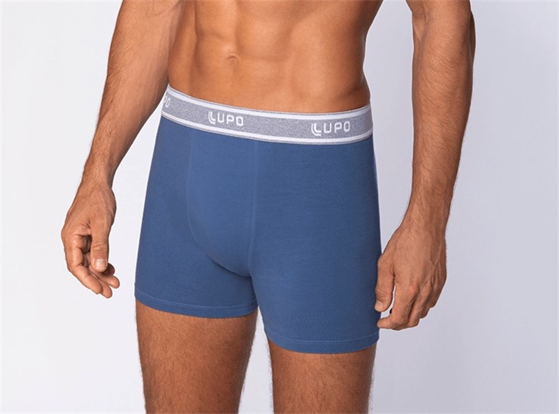 CUECA LUPO BOXER 784-059 AZUL
