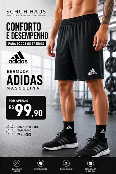 CALÇAO ADIDAS ESTRO 19 BASIC FP9596 PRETO