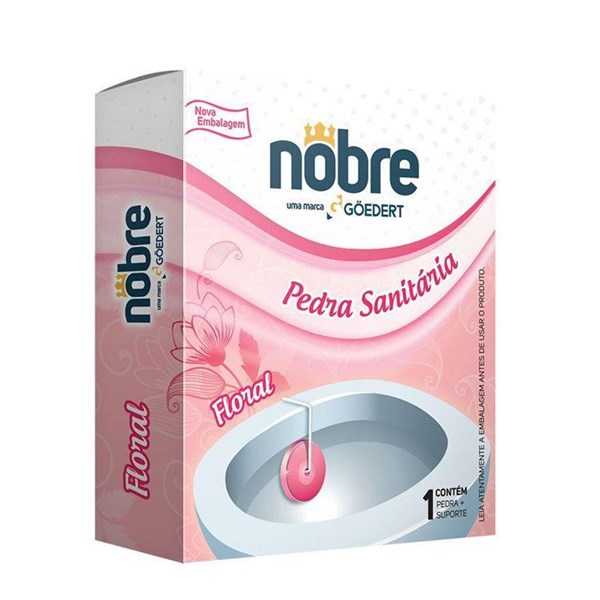 PEDRA SANITARIA 25GR "BLOCO" (SUPORTE E REFIL) FLORAL - NOBRE