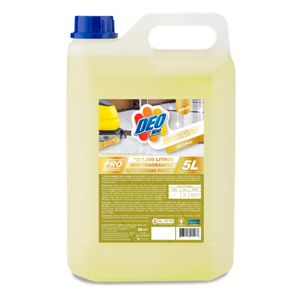 DETERGENTE P/ LAVADORA DE PISO NATURAL DEO LINE 5 L