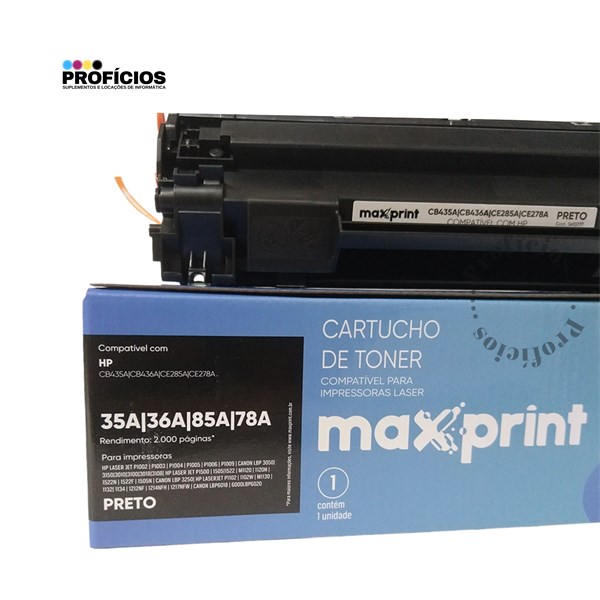 CART. TONER COMPATÍVEL HP CB435/436/CE285A/CE278A 2K MAXPRINT Ref.:5613777