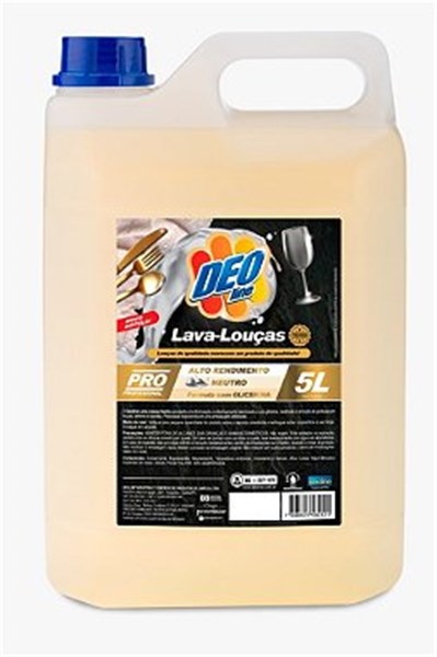 DETERGENTE LAVA LOUÇA NEUTRO DEO LINE 5L REF.:160016-5