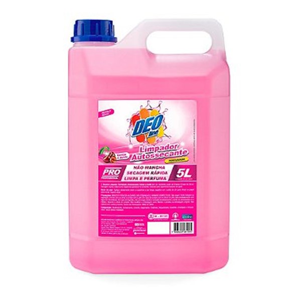 LIMPADOR PERFUMADO AUTOSSECANTE CEREJA E AVELÃ DEO LINE 5L 160038-5