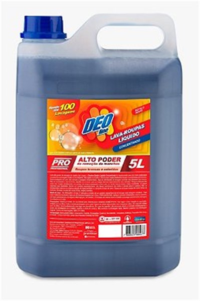 SABÃO LIQUIDO PODER DE REMOÇÃO DEO LINE 5L REF.:160006-5