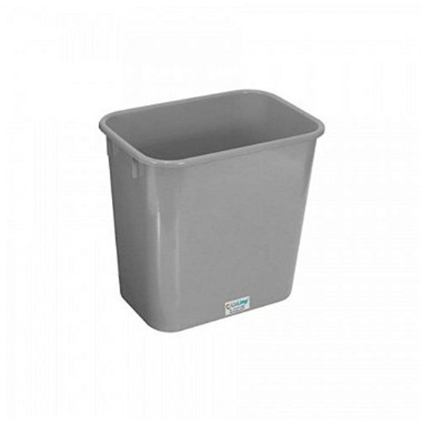 LIXEIRA RETANGULAR BELOSCH SEM TAMPA 13L CINZA B2R-13I