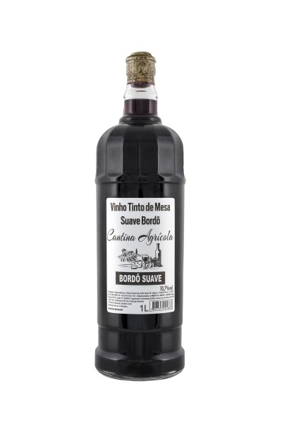 Vinho Cantina Agrícola Bordô Suave 1L