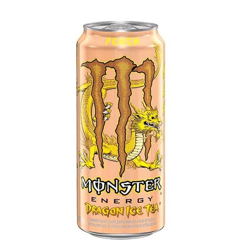 Monster Dragon Ice Tea Pêssego 473ml c/6